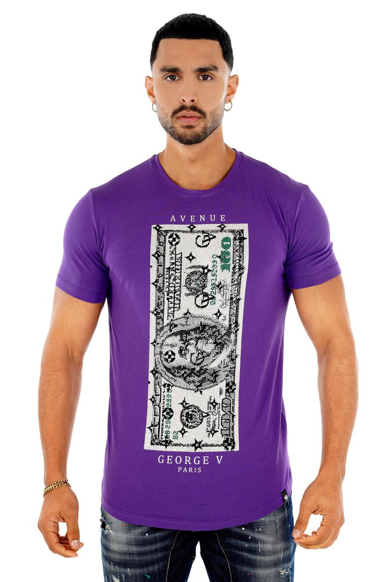 Unique Purple Bank Card Tee