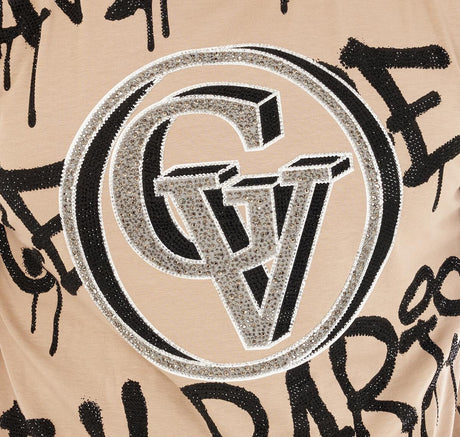 Unique Graffiti Design - George V Tee Close-up