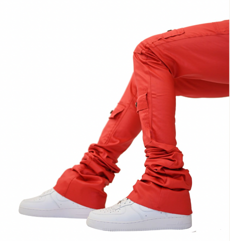 Doctrine - Stacked Wax Jeans - Red