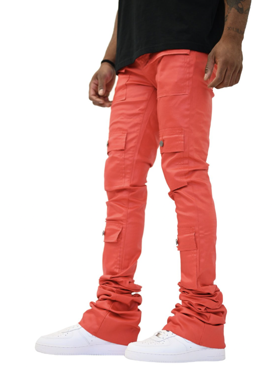 Doctrine - Stacked Wax Jeans - Red