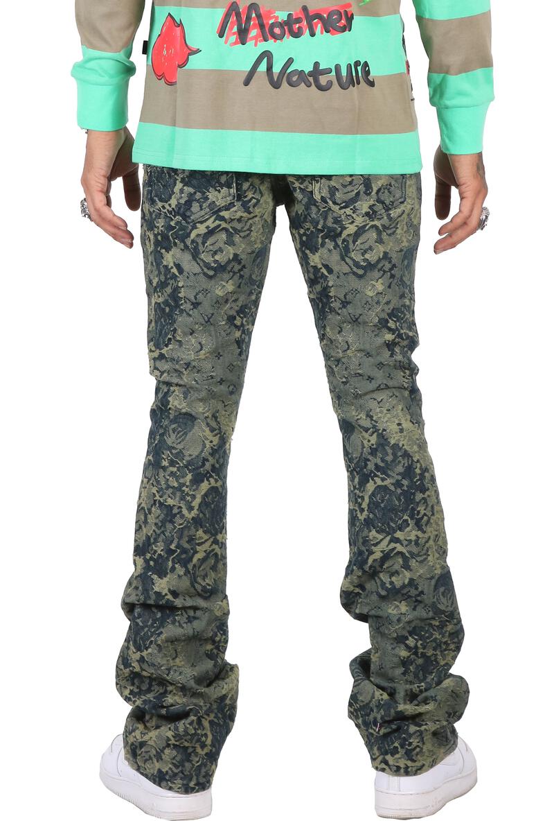 Kleep- Denim Stacked - Robin - Green