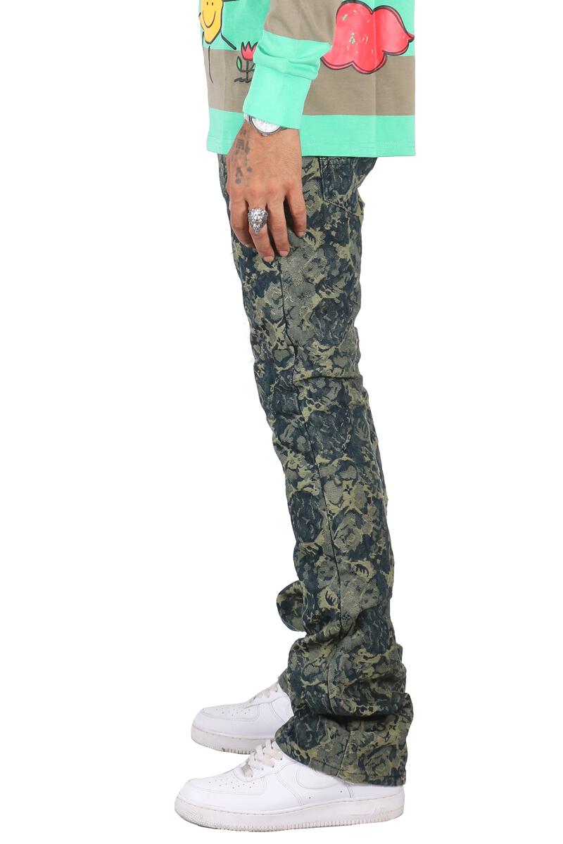 Kleep- Denim Stacked - Robin - Green