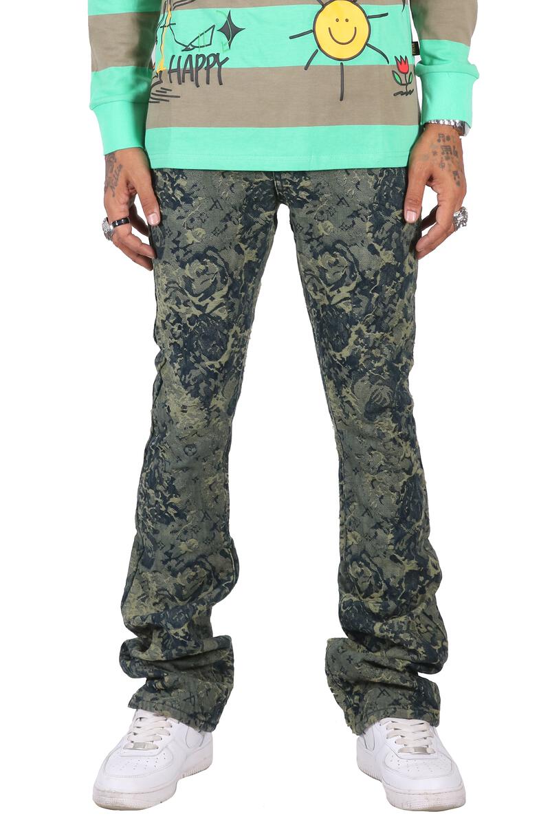 Kleep- Denim Stacked - Robin - Green