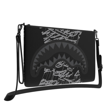 SPRAYGROUND MIDNIGHT RACEWAY GRAFFITI CROSSOVER CLUTCH W/ SHOUDLER STRAP