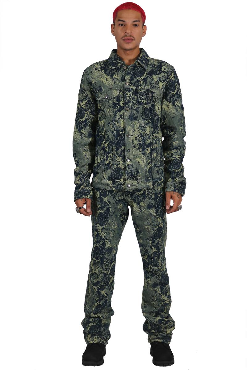 Kleep- Denim Stacked - Robin - Green