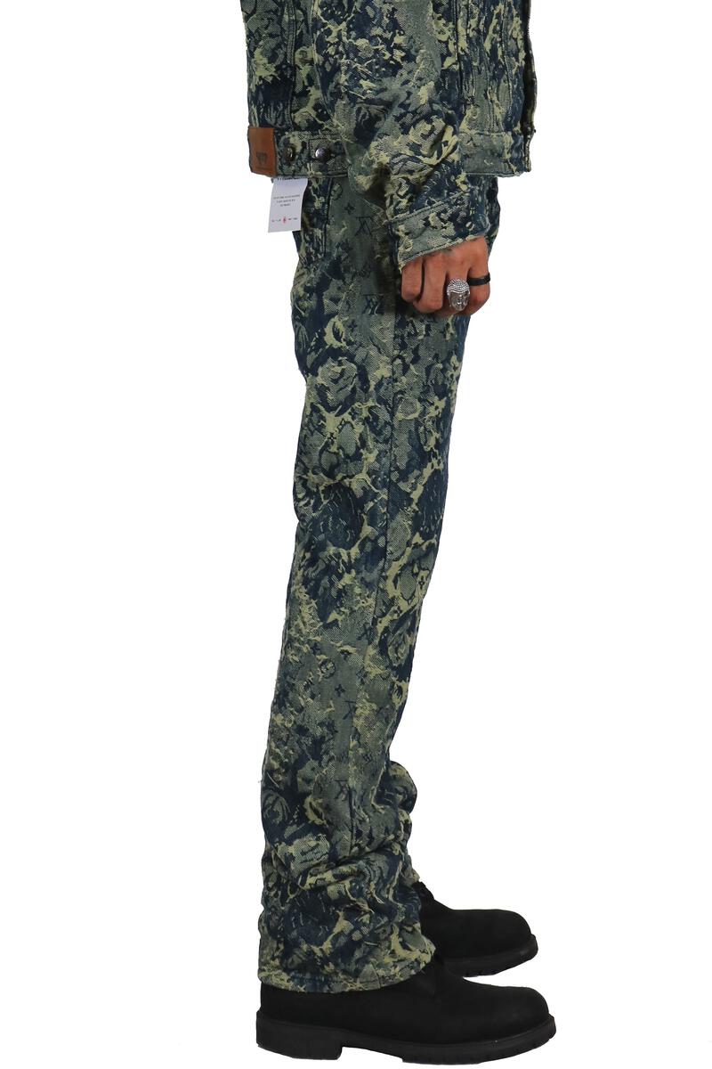 Kleep- Denim Stacked - Robin - Green