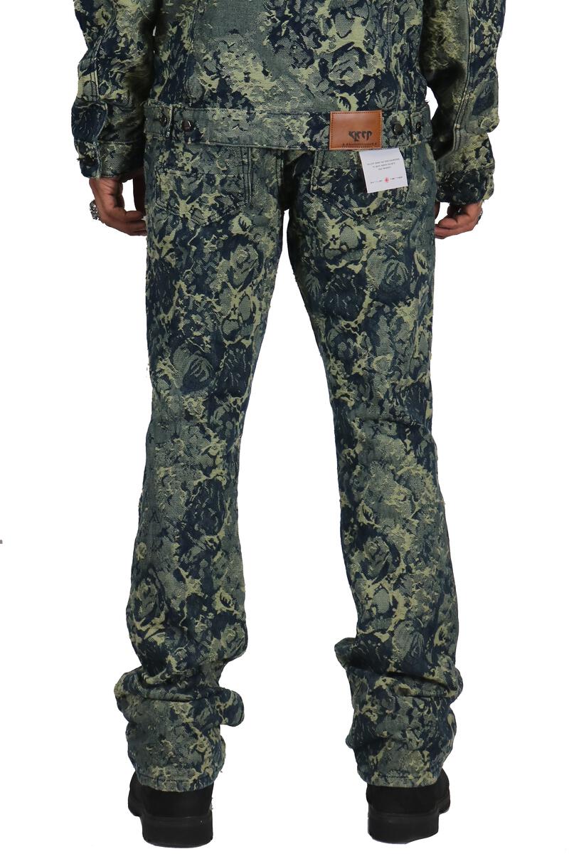 Kleep- Denim Stacked - Robin - Green