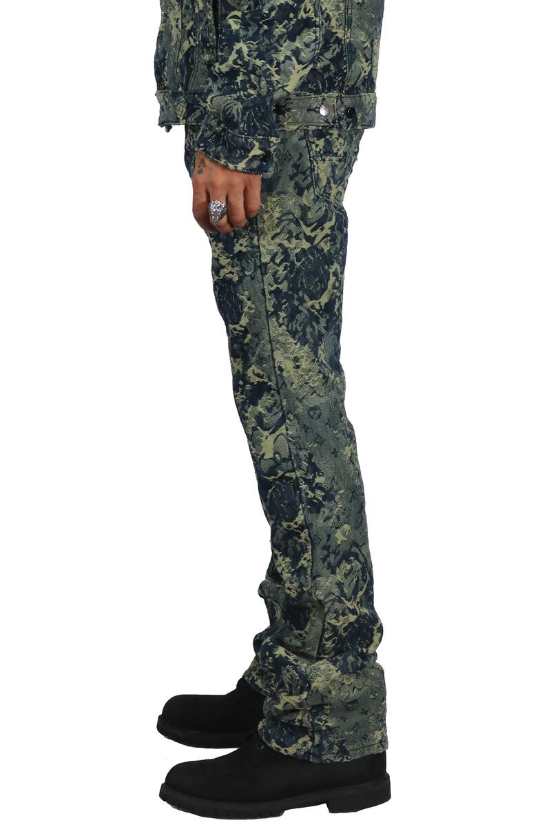 Kleep- Denim Stacked - Robin - Green