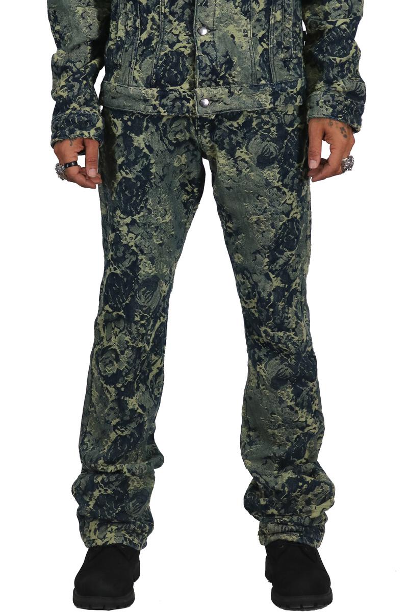 Kleep- Denim Stacked - Robin - Green