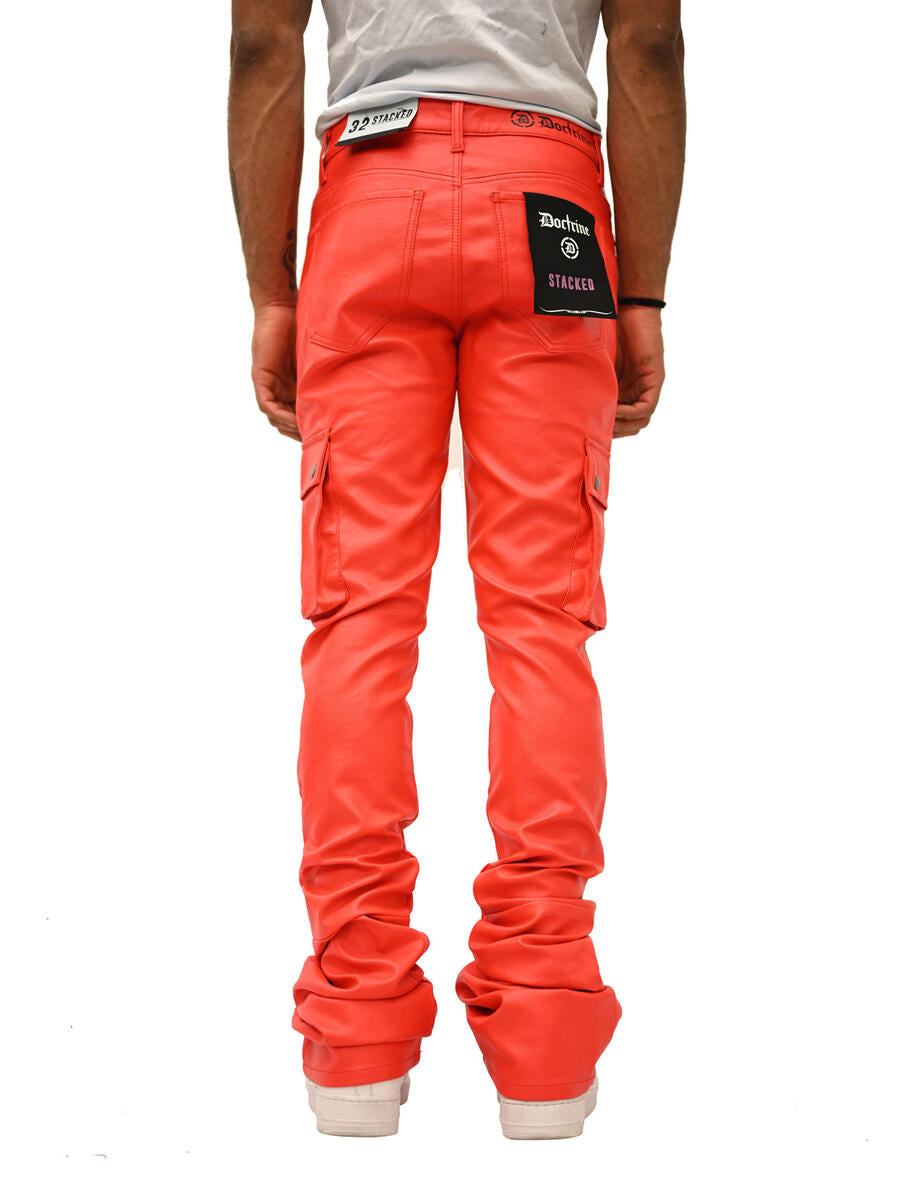 Doctrine - Leather Stacked - Red