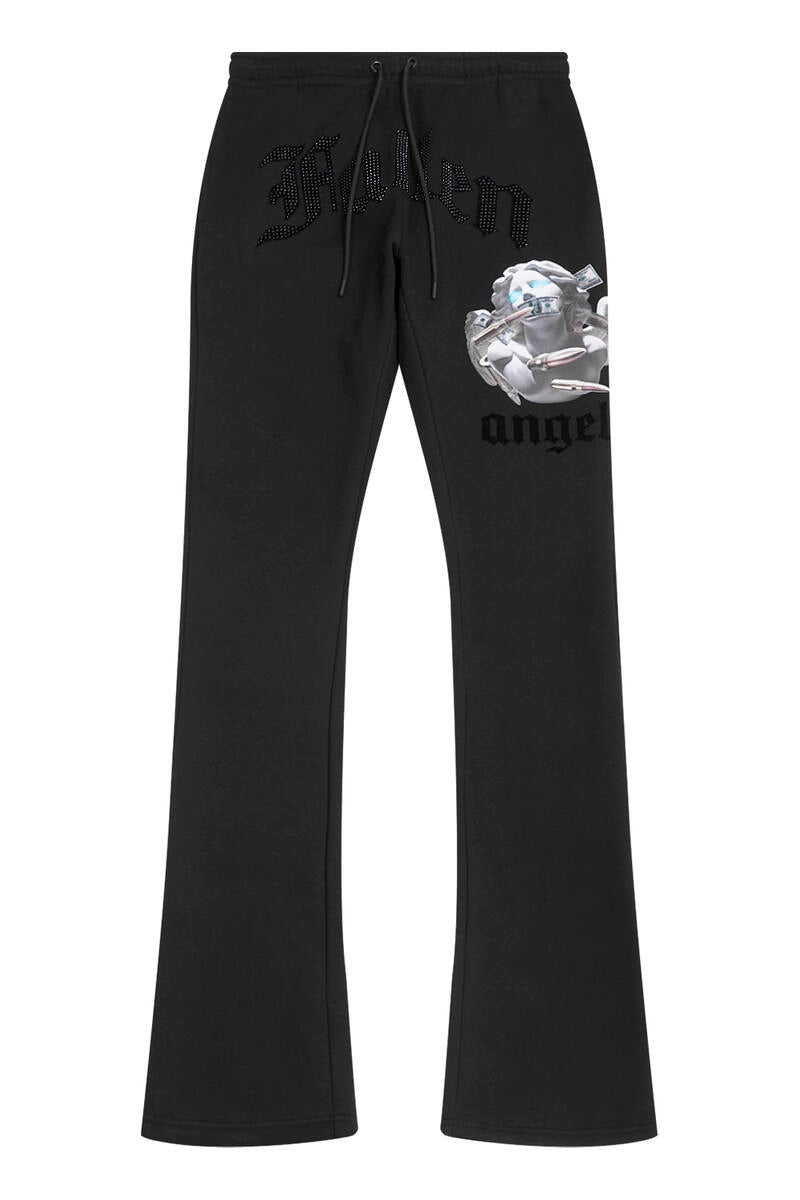 Side View of Roku Studio Black Jeans