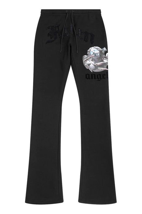 Side View of Roku Studio Black Jeans