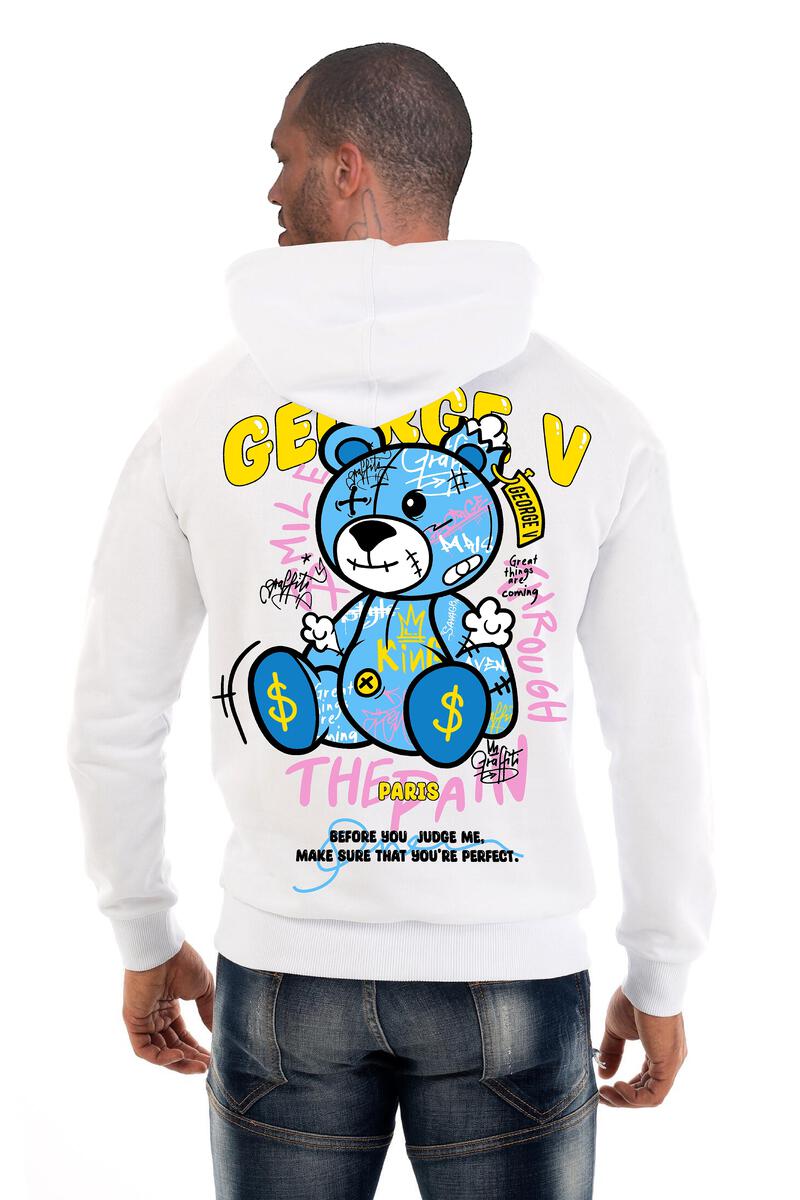 GEORGE V PARIS BEAR HOODIE MULTI COLORS