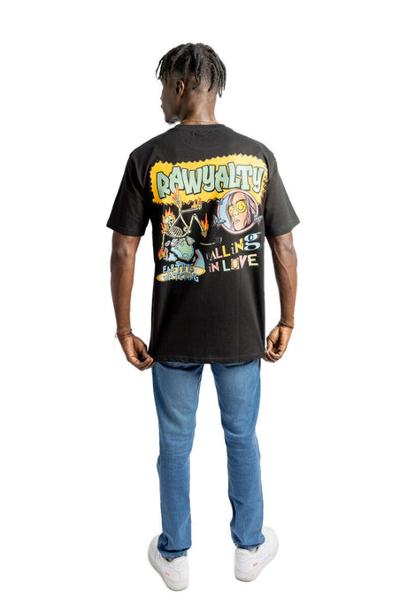 Rawyalty Earth Is Watching T-shirt Black lifestyle shot