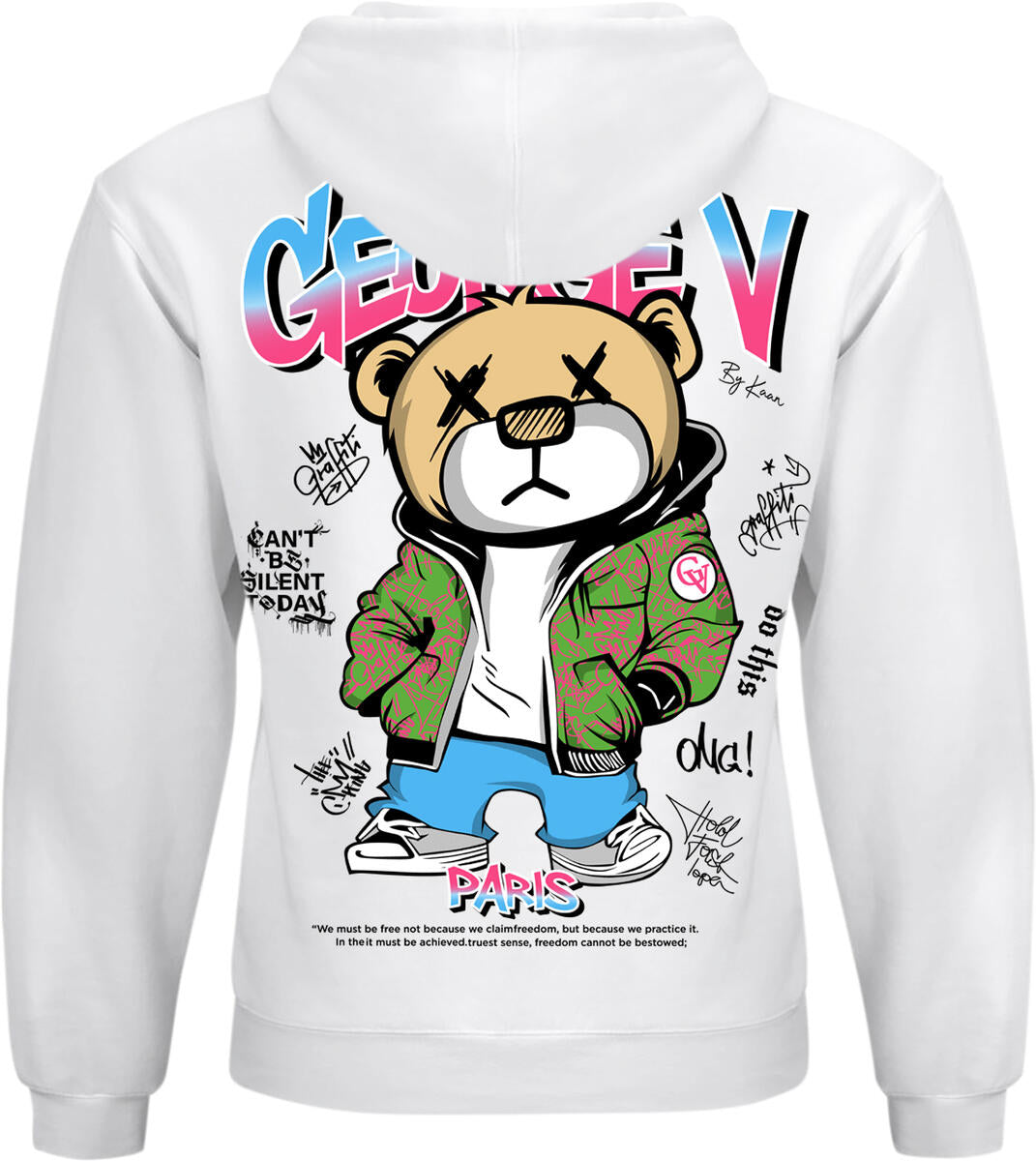 GEORGE V PARIS BEAR HOODIE MULTI COLORS