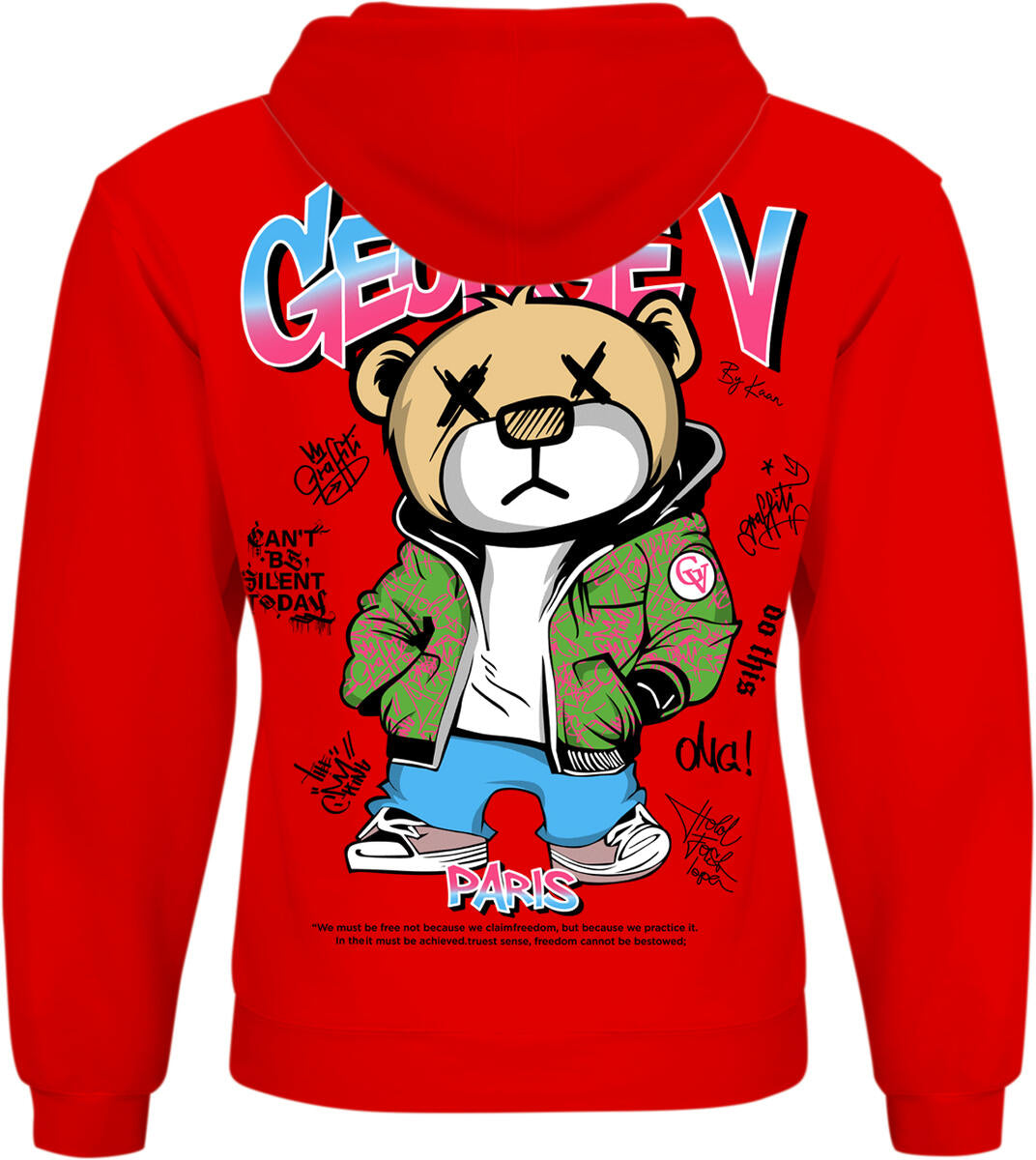 GEORGE V PARIS BEAR HOODIE MULTI COLORS