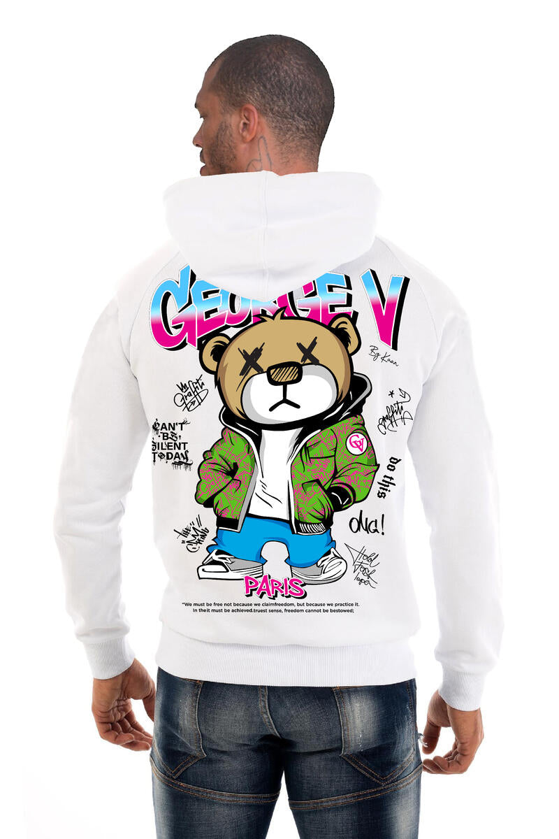 GEORGE V PARIS BEAR HOODIE MULTI COLORS