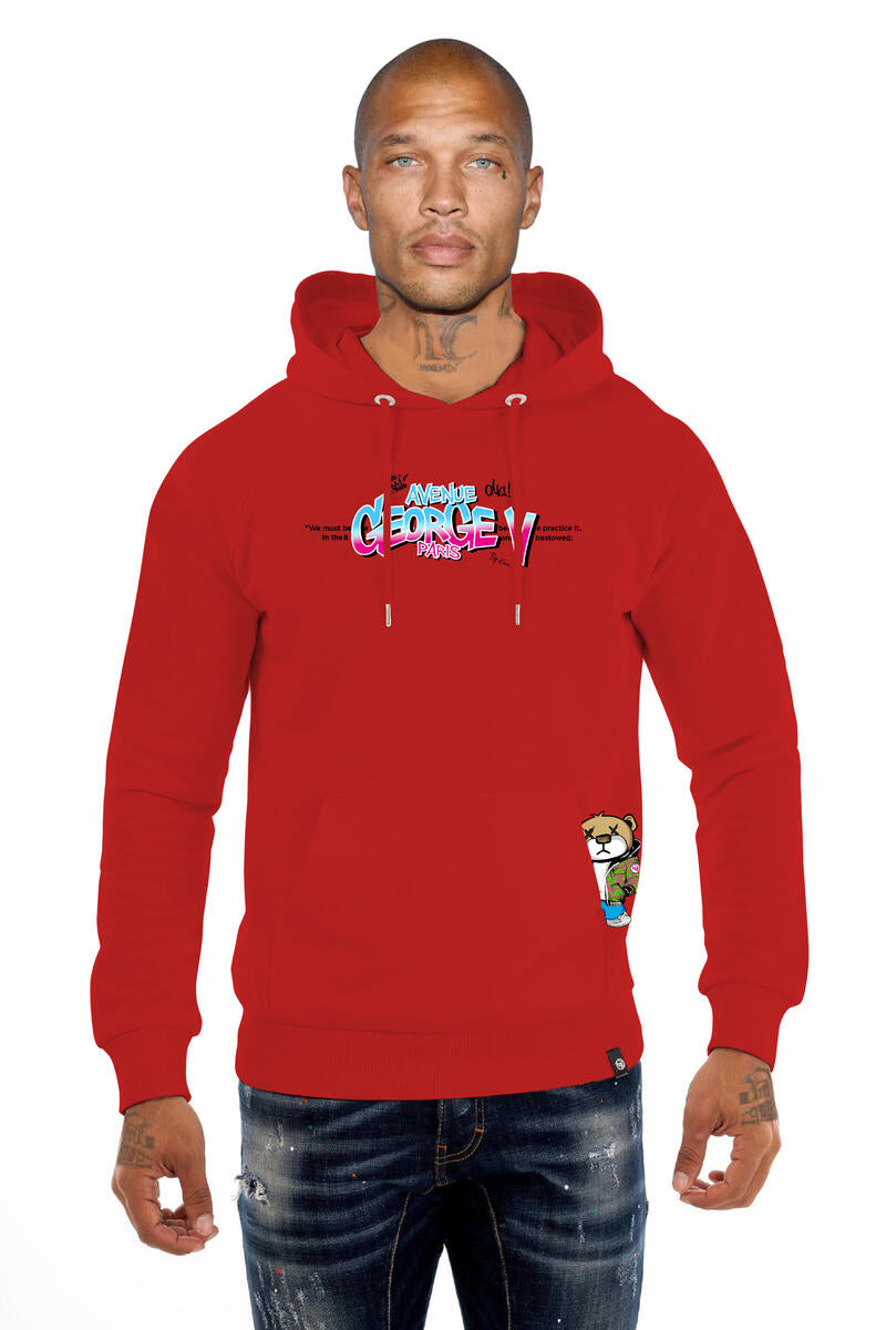 GEORGE V PARIS BEAR HOODIE MULTI COLORS