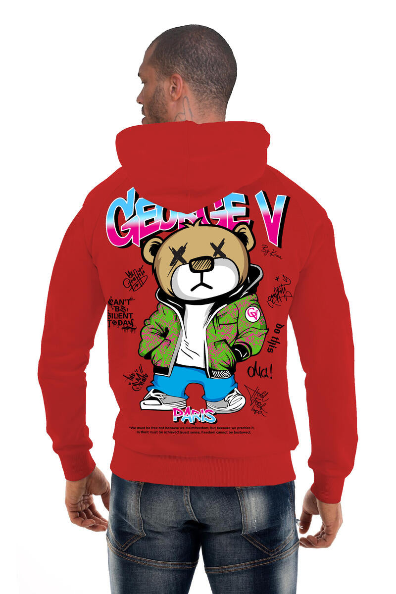 GEORGE V PARIS BEAR HOODIE MULTI COLORS