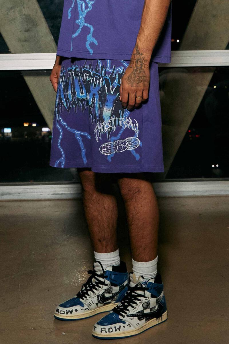 Comfortable Purple Lounge Shorts