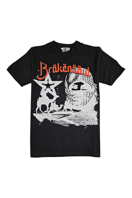 Rawyalty Broken Soul T-shirt Black - Front View