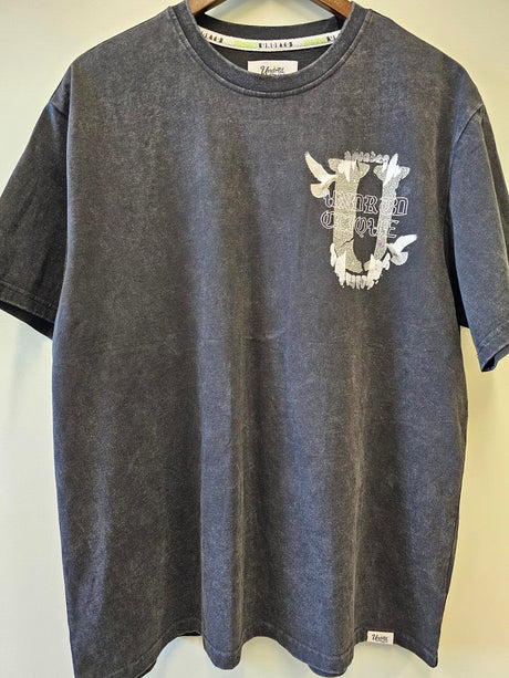 UNDRTD KIDS T-SHIRT CLIQUE ROLLS WASHED BLACK