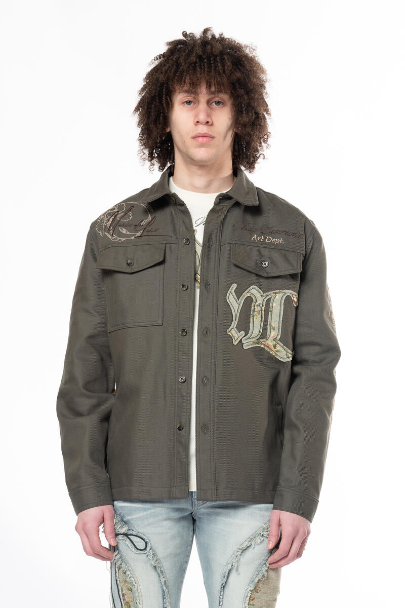 SMOKE RISE REGULAR COLLAR LS OVERSHIRT MULTI COLORS