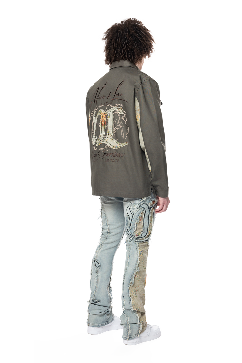 SMOKE RISE REGULAR COLLAR LS OVERSHIRT MULTI COLORS