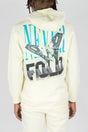 REBEL MINDS FLEECE HOODIE NEVER FOLD CREAM