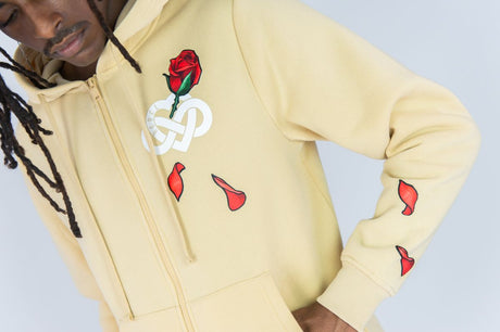 REBEL MINDS FLEECE ZIP UP HOODIE INFINITE AMOUR MULTI COLORS
