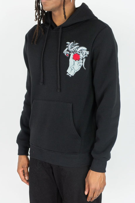 REBEL MINDS FLEECE HOODIE LAWS OF EDEN MULTI COLORS
