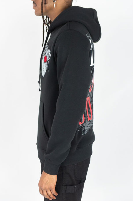 REBEL MINDS FLEECE HOODIE LAWS OF EDEN MULTI COLORS
