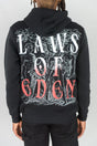REBEL MINDS FLEECE HOODIE LAWS OF EDEN MULTI COLORS