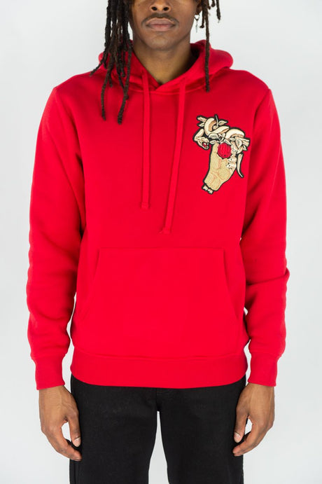 REBEL MINDS FLEECE HOODIE LAWS OF EDEN MULTI COLORS