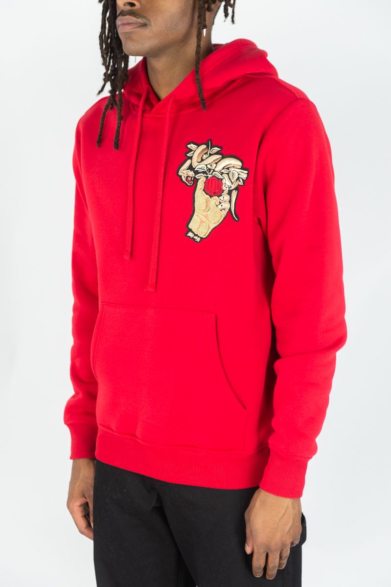 REBEL MINDS FLEECE HOODIE LAWS OF EDEN MULTI COLORS