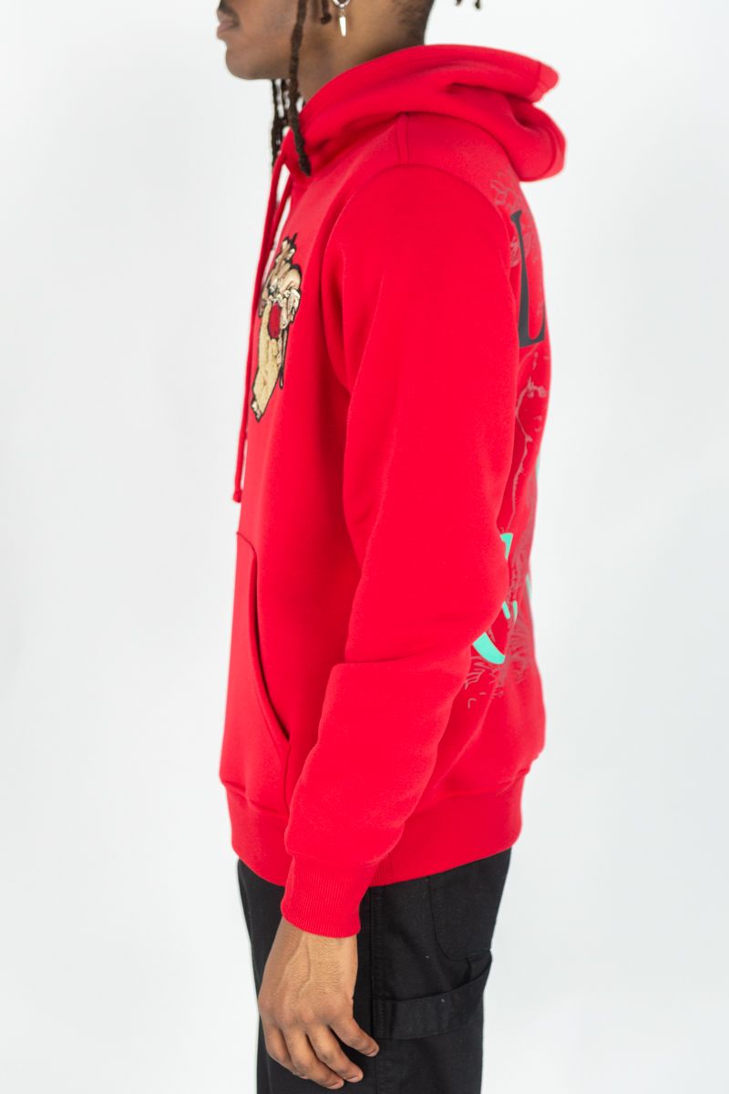 REBEL MINDS FLEECE HOODIE LAWS OF EDEN MULTI COLORS