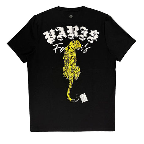 ROBERTO VINO MILANO CHEETAH T-SHIRT BLACK
