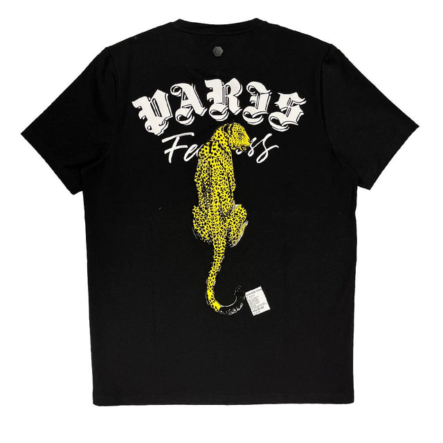 ROBERTO VINO MILANO CHEETAH T-SHIRT BLACK