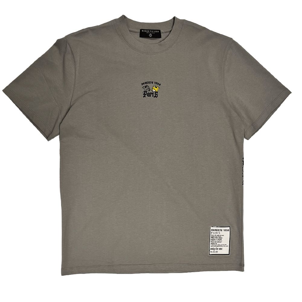 ROBERTO VINO MILANO DOUBLE CHEETAH T-SHIRT MULTI COLORS