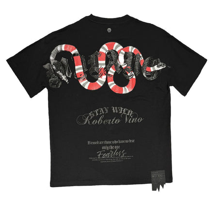 ROBERTO VINO MILANO WILD SNAKE T-SHIRT MULTI COLORS