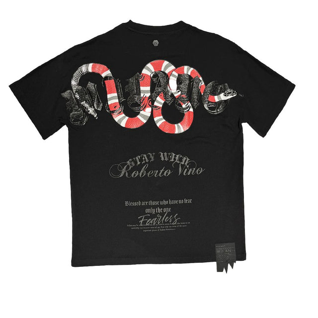 ROBERTO VINO MILANO WILD SNAKE T-SHIRT MULTI COLORS