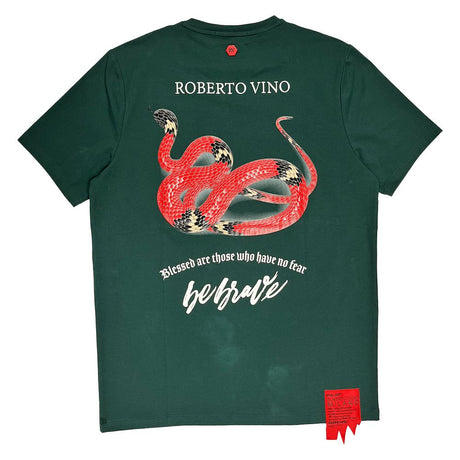 ROBERTO VINO MILANO BRAVE SNAKE T-SHIRT MULTI COLORS