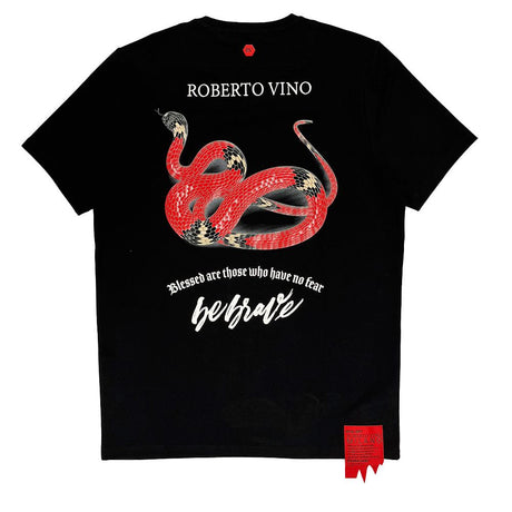 ROBERTO VINO MILANO BRAVE SNAKE T-SHIRT MULTI COLORS