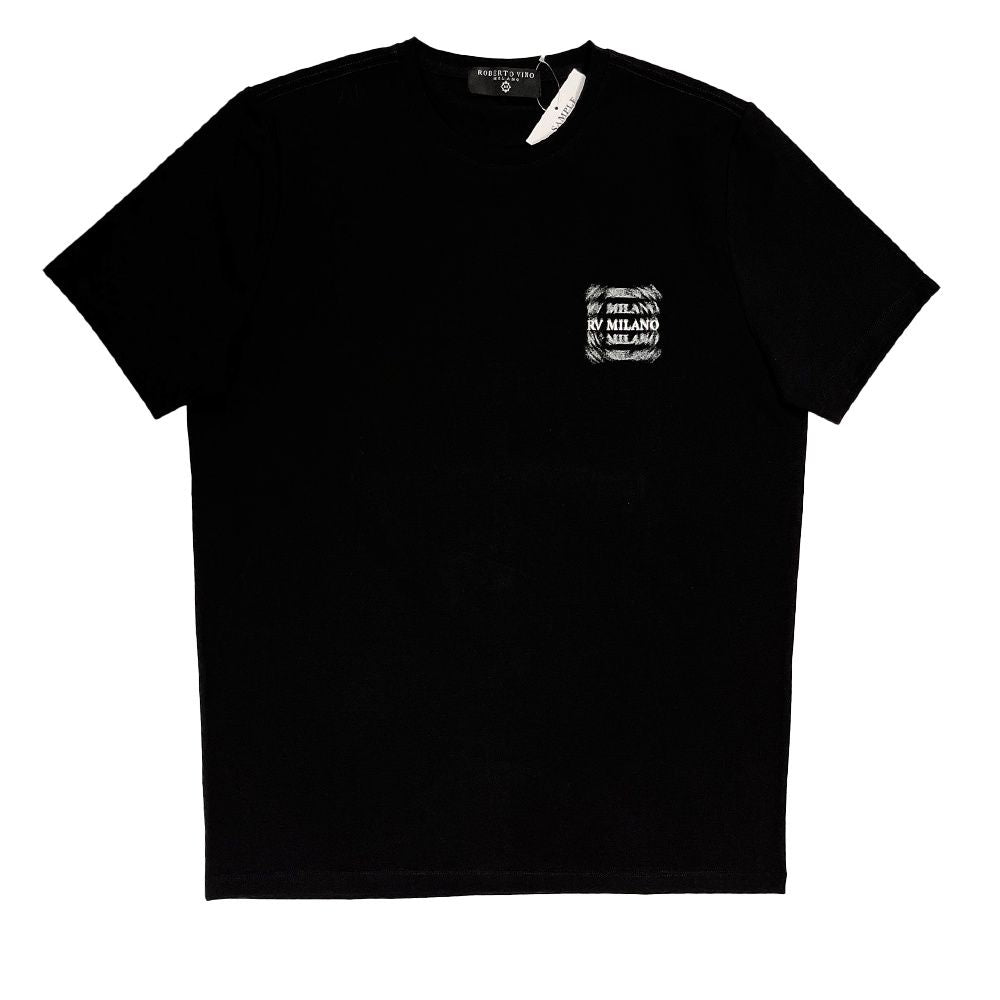 ROBERTO VINO MILANO BLUR T-SHIRT BLACK