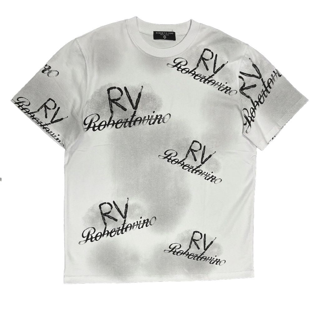 ROBERTO VINO MILANO RV ALL OVER T-SHIRT MULTI COLORS