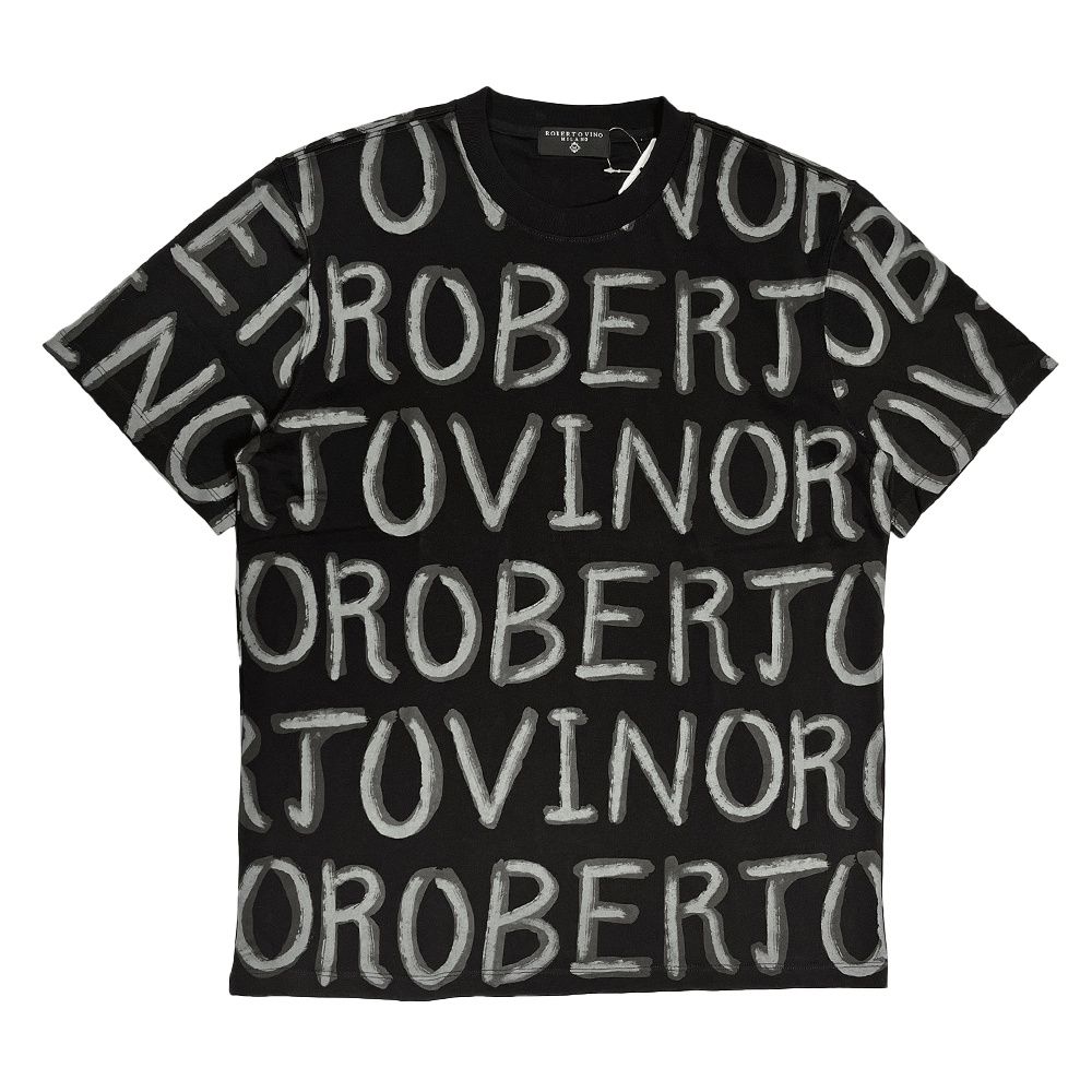 ROBERTO VINO MILANO RV ALL OVER T-SHIRT MULTI COLORS