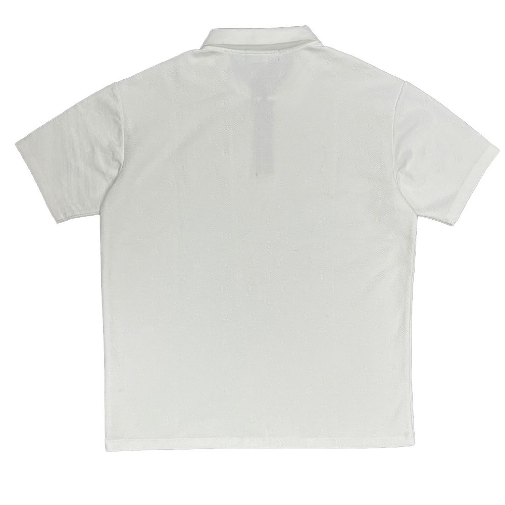 ROBERTO VINO MILANO KNITTED POLO SHIRT WHITE