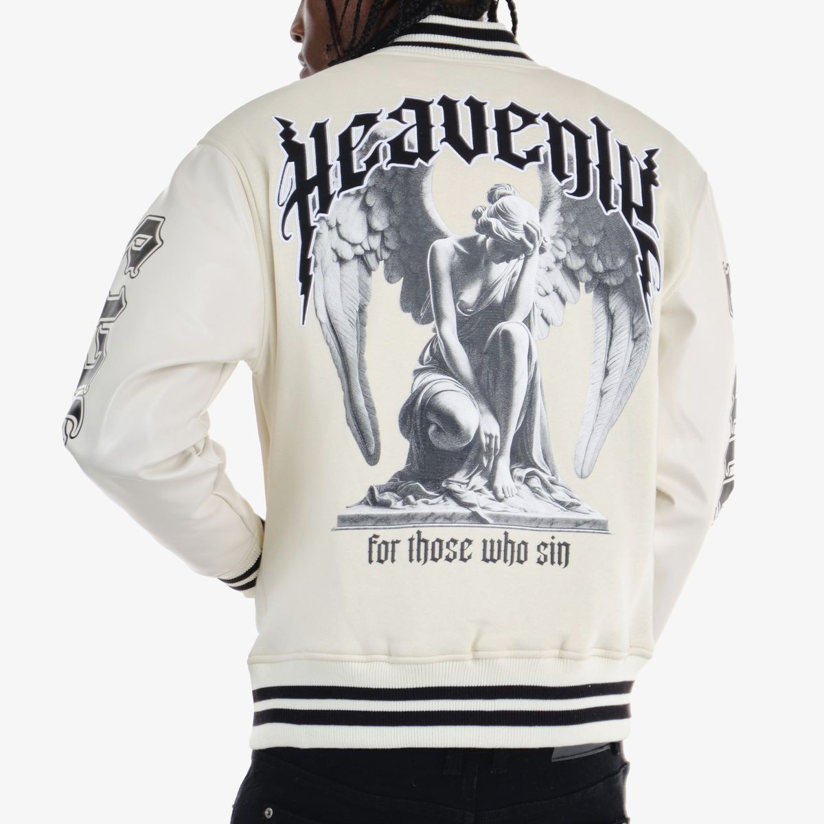 COPPER RIVET HEAVENLY VARSITY JACKET MULTI COLOR