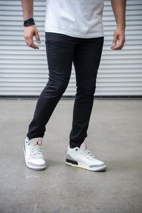 DAMATI ALVARO PREMIUM STRETCH SKINNY FIT DENIM BLACK