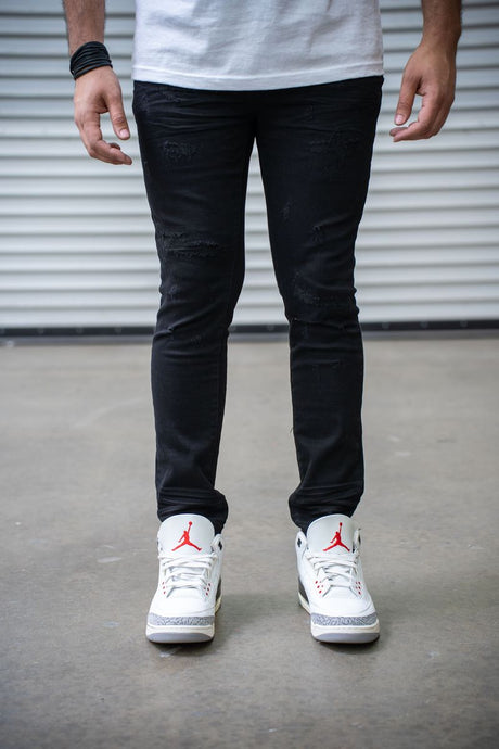 DAMATI ALVARO PREMIUM STRETCH SKINNY FIT DENIM BLACK